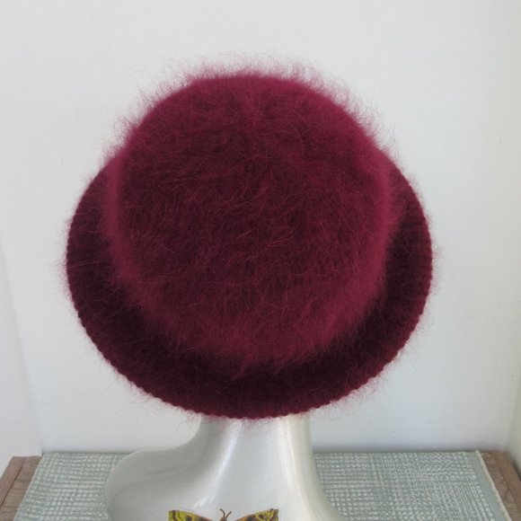 VTG Hudson's Hat Women’s Angora Wool Hat, Very Warm Sz S/M 21.5" Circumference - Picture 3 of 10
